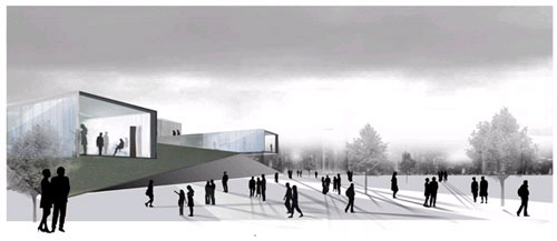 Le plan d'effet du pavillon d'Irlande