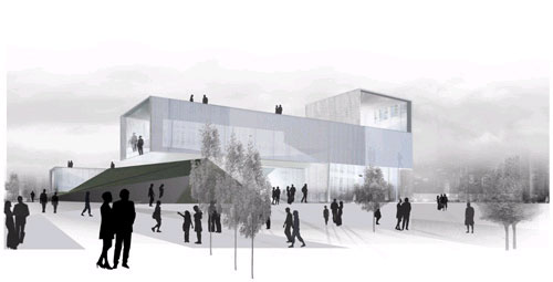 Le plan d'effet du pavillon d'Irlande