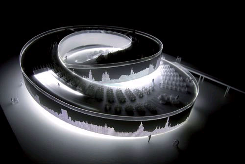 Le plan d'effet du pavillon du Danemark