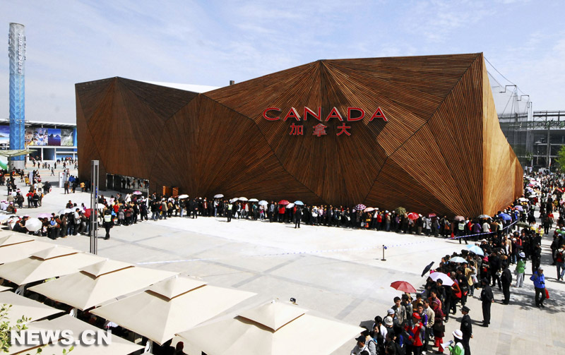 Expo 2010 : aper&ccedil;u du Pavillon du Canada