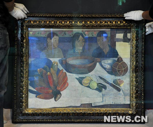 Sept grands chefs-d'oeuvres issus des collections du mus&eacute;e d'Orsay seront expos&eacute;s au pavillon de la France. Il s'agit de L'Ang&eacute;lus de Millet, Le balcon de Manet, La salle de danse &agrave; Arles de Van Gogh, La femme &agrave; la cafeti&egrave;re de C&eacute;zanne, La loge de Bonnard, Le repas dit aussi Les bananes de Gauguin et L'Age d'airain de Rodin.