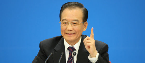 Le Premier ministre chinois Wen Jiabao rencontre la presse