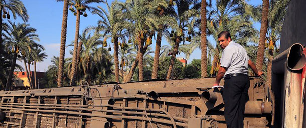 Egypte : 55 blessés dans le déraillement d'un train près de Gizeh