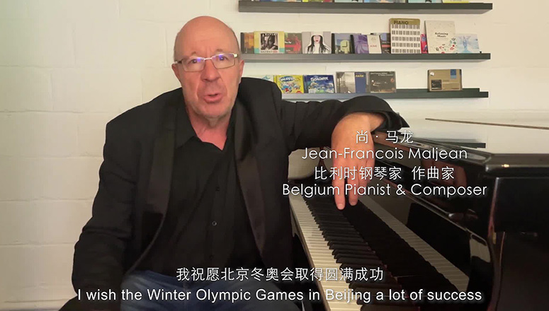 JO d'hiver de Beijing : un pianiste belge compose une médodie pour exprimer son soutien