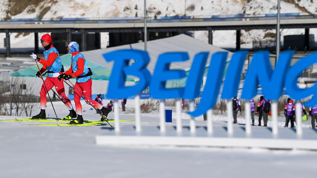 (BEIJING 2022) Session d'entrainement de ski de fond à Zhangjiakou