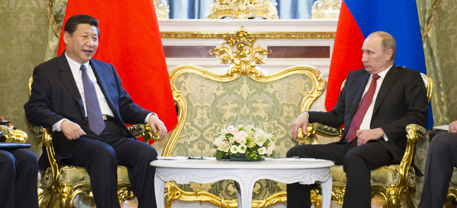 Entretien entre les pr&eacute;sidents chinois et russe sur les relations bilat&eacute;rales