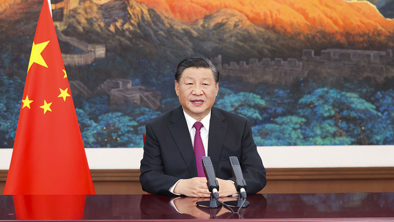Xi Jinping prononce un discours lors du Salon international du commerce des services de Chine (CIFTIS) 2021