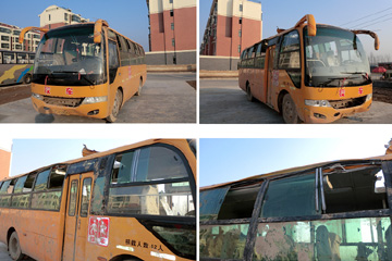 Chine:Au moins 41 &eacute;l&egrave;ves &agrave; bord du bus scolaire renvers&eacute;