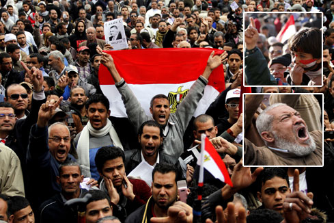 &Eacute;gypte: Manifestations sur la place Tahrir