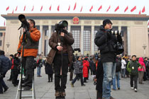 Chine : journalistes à la session annuelle de l'APN 2012