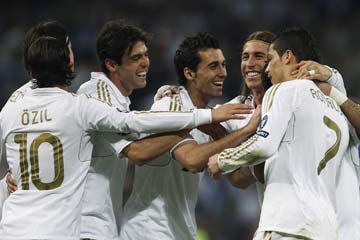Football/Ligue des champions: le Real Madrid qualifi&eacute; pour les quarts de finale