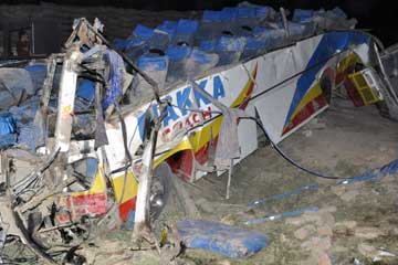 Pakistan : 20 morts lorsqu'un bus s'est renvers&eacute;