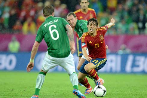 Euro 2012: l'Espagne s'impose largement &agrave; l'Irlande (4-0)