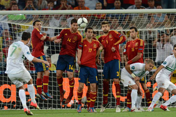 Euro 2012: l'Espagne qualifi&eacute;e pour la finale en battant le Portugal
