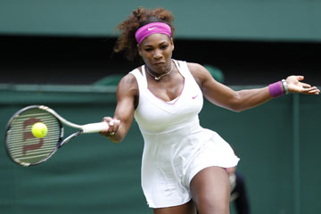 Tennis/Wimbledon: Serena Williams qualifi&eacute;e pour les huiti&egrave;mes de finale