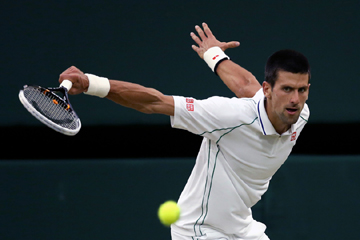 Tennis/Wimbledon: Djokovic qualifi&eacute; pour les quarts de finale