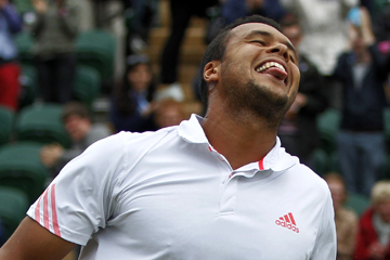 Tennis/Wimbledon: Tsonga qualifi&eacute; pour les quarts de finale