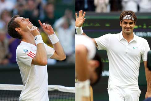 Tennis: une finale entre Federer et Murray &agrave; Wimbledon