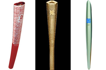 Une r&eacute;trospective de torches olympiques