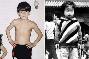 Photos d'enfance des athl&egrave;tes