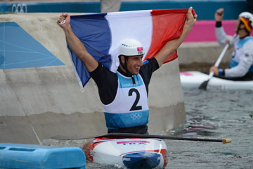 JO-2012-Cano&euml;: le Fran&ccedil;ais Tony Estanguet d&eacute;croche la m&eacute;daille d'or