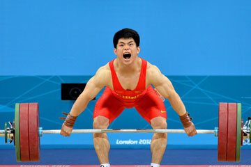 JO-2012: Le Chinois Lin Qingfeng d&eacute;croche la m&eacute;daille d'or d'halt&eacute;rophilie de la cat&eacute;gorie des -69 kg messieurs