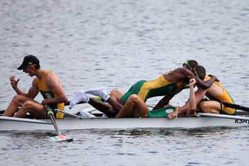 JO-2012 : L'Afrique du Sud championne du quatre de pointe poids l&eacute;gers hommes des &eacute;preuves d'aviron
