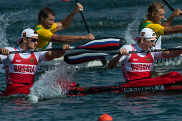 JO-2012 : La Russie remporte la médaille d'or du 200 m hommes en kayak biplace