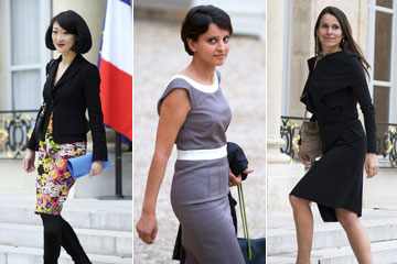 Le go&ucirc;t des femmes ministres du gouvernement fran&ccedil;ais