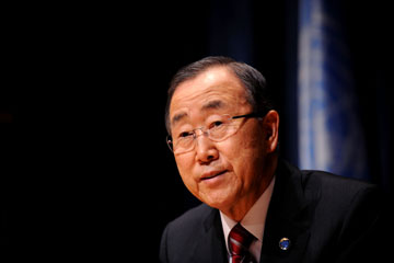 Conf&eacute;rence de presse de Ban Ki-moon
