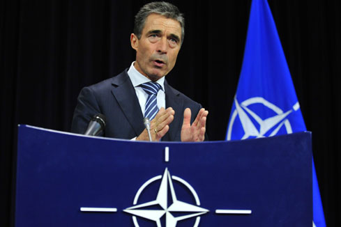 Le secr&eacute;taire g&eacute;n&eacute;ral de l'OTAN appelle &agrave; plus de pressions sur le r&eacute;gime syrien
