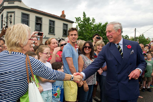 Visite du prince Charles en Australie