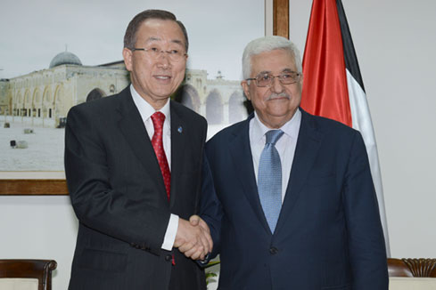 Abbas et Ban Ki-moon pour un arr&ecirc;t imm&eacute;diat de la violence dans la bande de Gaza