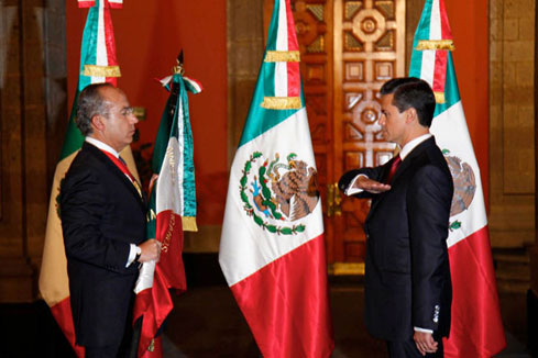 Enrique Pena Nieto investi nouveau pr&eacute;sident du Mexique