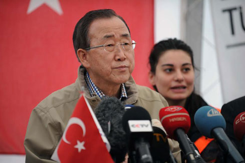 "Le massacre en Syrie doit &ecirc;tre arr&ecirc;t&eacute; imm&eacute;diatement" (Ban Ki-moon)