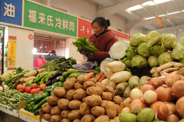 Croissance de la production agricole de la Chine en 2012