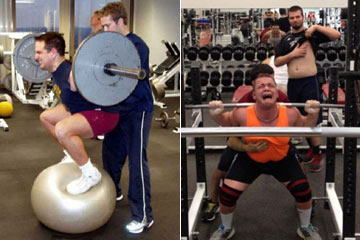 Moments dr&ocirc;les dans le gymnase