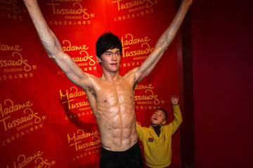 Mus&eacute;e de Madame Tussauds : une figure de cire d'un champion olympique &agrave; Shanghai