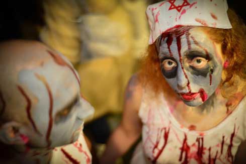 F&ecirc;te de Pourim: marche des zombies en Isra&euml;l