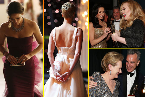 En images : Anne Hathaway, Kristen Stewart... dans les coulisses des Oscars 2013 !