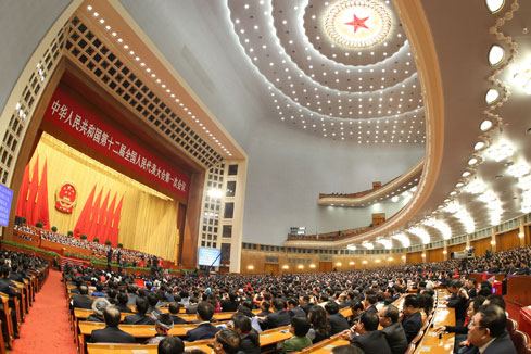 Chine : l'APN tient une r&eacute;union pl&eacute;ni&egrave;re pour voter la nomination du PM