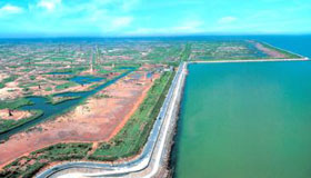 Zone &eacute;conomique le long du fleuve Jaune