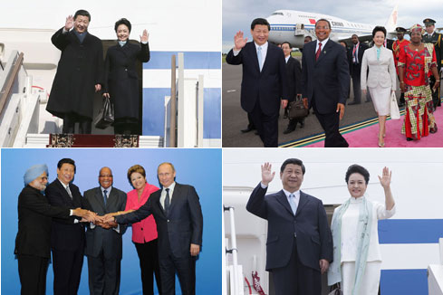 R&eacute;trospectives en images : la premi&egrave;re tourn&eacute;e &agrave; l'&eacute;tranger du pr&eacute;sident chinois Xi Jinping