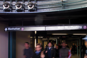 New York : cam&eacute;ras de surveillance dans le m&eacute;tro
