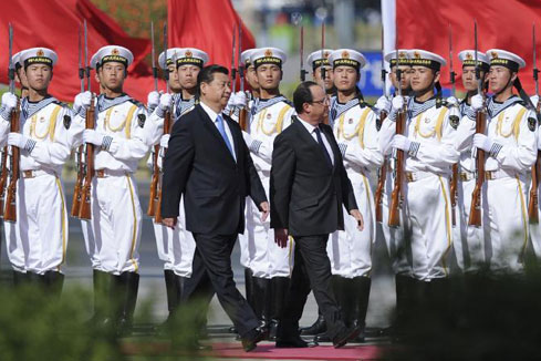 Entretien entre Xi Jinping et Fran&ccedil;ois Hollande