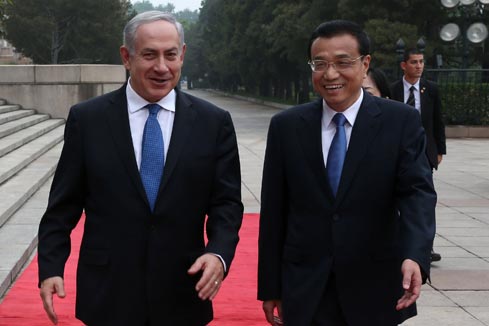 Le PM chinois appelle au renforcement de la coop&eacute;ration avec Isra&euml;l