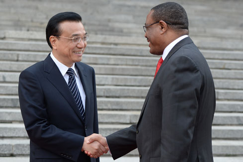 Li Keqiang s'entretient avec le PM &eacute;thiopien sur le renforcement des relations
