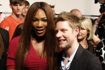 Photos: Serena Williams dans les coulisses du d&eacute;fil&eacute; Burberry Prorsum &agrave; Londres