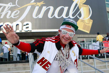 Des supporteurs enthousiastes de la NBA