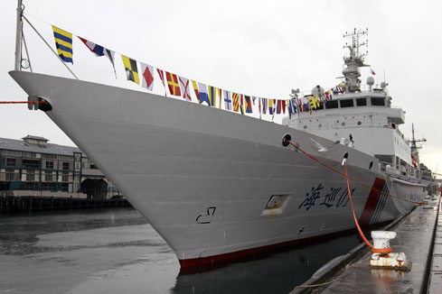 Le navire chinois "Haixun 01" en visite en Australie